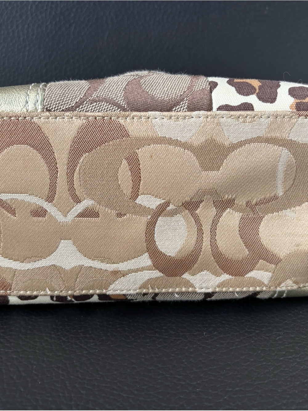 Vintage Coach Mini Signature Animal Patchwork Print Shoulder Bag Y2K - Picture 3 of 5